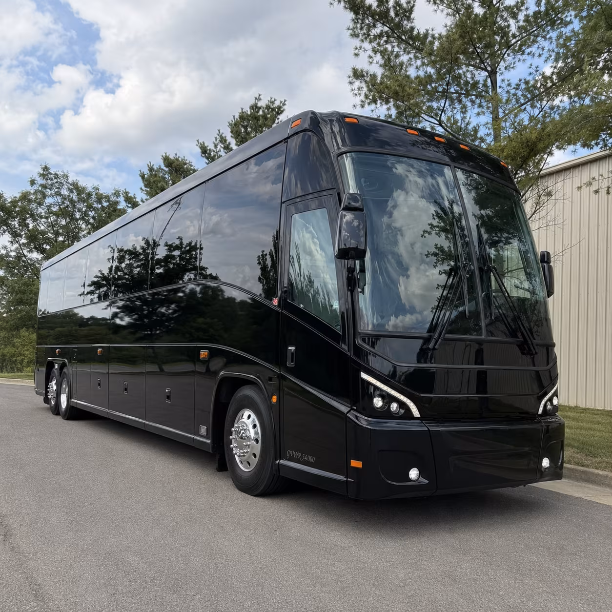 buckeye charter bus services exterior